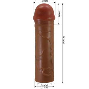 PRETTY LOVE - MANGA PENIS NILE COM EXTENSÃO DE 2,5 CM MULATO